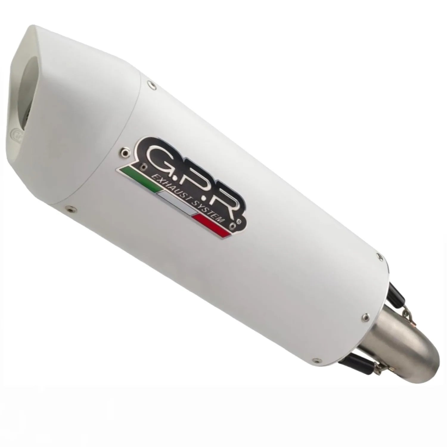 Système D'Échappement Catalytique Avec Homologation Acoustique Albus Evo4 Aluminium Blanc - Gpr Compatible Avec Moto Morini Seiemmezzo Scr 650 (2022-2024)
