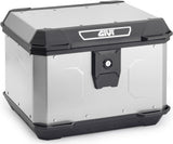 Monolock Alpina Aluminium Top Case - 44 Lt Alpina Aluminium - Givi Compatible With Moto Guzzi V7 850 Stone (2021-2024)