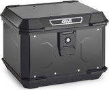 Monolock Alpina Black Aluminium Top Case - 44 Lt Alpina Aluminium - Givi Compatible With Niu Mqi Gt (2021-2024)