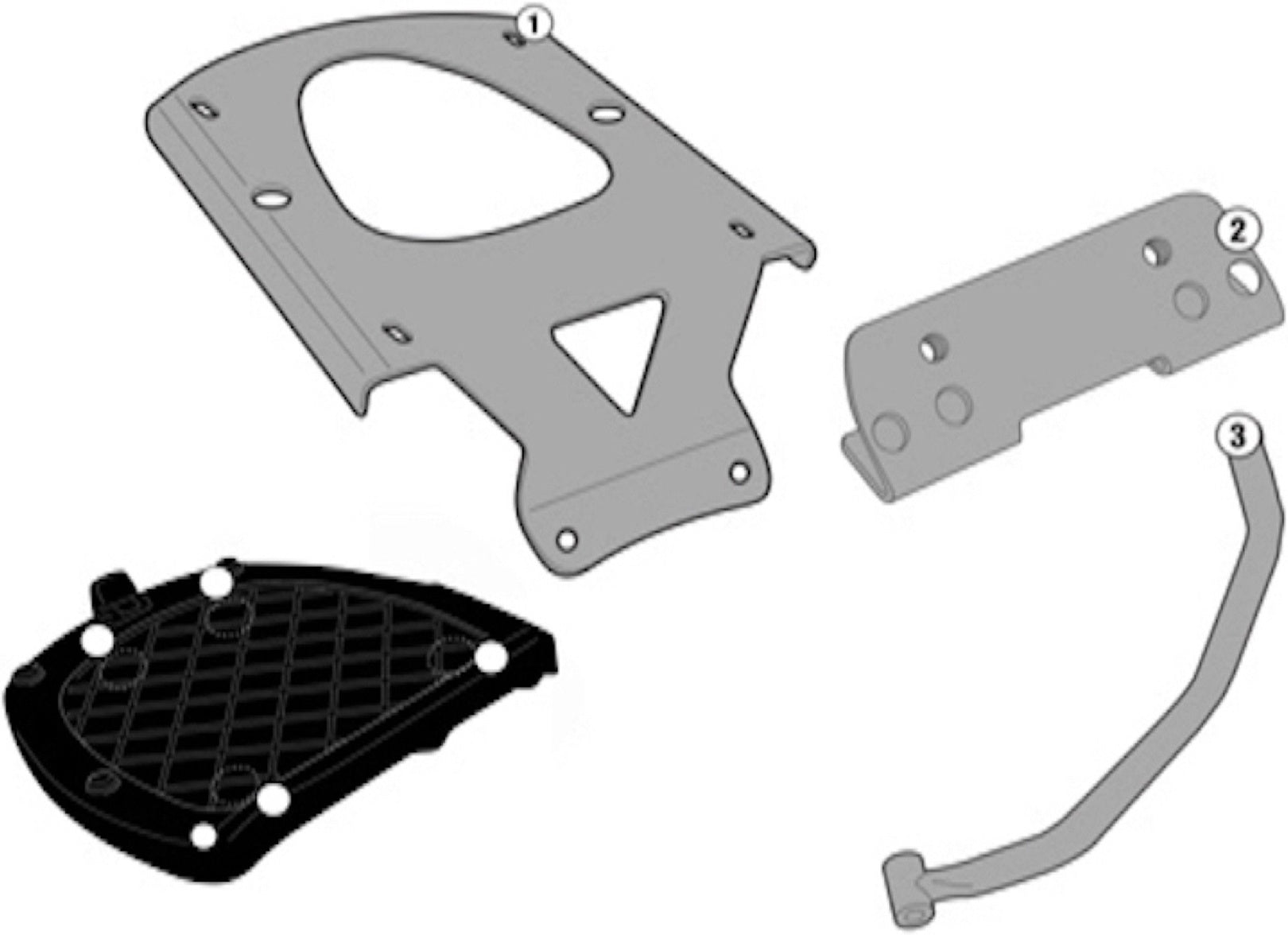 Rear-Rack Monokey - Kappa Moto Compatible With Moto Guzzi V7 Iii Special (2017-2020)