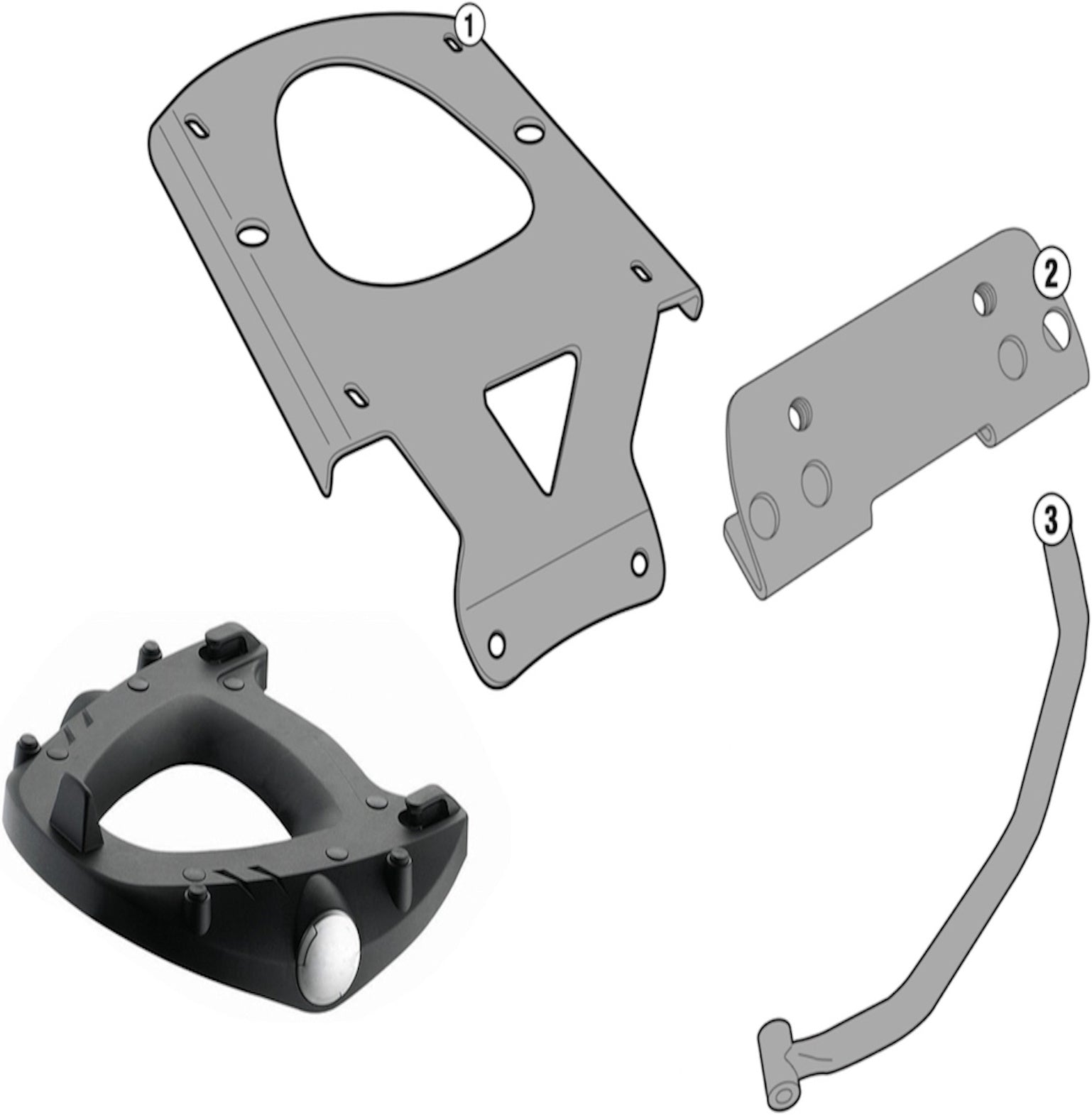 Rear-Rack Monolock - Kappa Moto Compatible With Moto Guzzi V85 Tt (2019-2023)