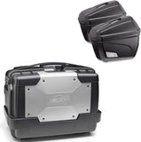 Top Case Kgr46 + Valises K22N + Supports Laterales Rapide - Kappa Moto Compatible Avec Honda Crf 1000 L Africa Twin Adventure Sports (2018-2019)