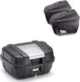 Top Case Kgr52 + Valises K22N + Supports Laterales Rapide - Kappa Moto Compatible Avec Honda Crf 1000 L Africa Twin Adventure Sports (2018-2019)