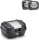 Top Case Kgr52 + Valises Kgr46 + Supports Laterales Rapide - Kappa Moto Compatible Avec Honda Crf 1000 L Africa Twin Adventure Sports (2018-2019)