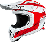 Casque Off-Road Pour Moto Airoh Aviator Ace 2 - Av22I55 Composite Carbon Rouge Gloss Iron Taille Xl