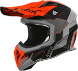 Casque Off-Road Pour Moto Airoh Aviator Ace 2 - Av22S32 Composite Carbon Orange Mat Shield Taille L