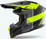 Casque Off-Road Pour Moto Airoh Aviator 3 - Av3M31 Hpc Carbon Jaune Mat Monarch Taille M