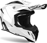 Casque Off-Road Pour Moto Airoh Aviator Ace 2 - Ava214 Composite Carbon Blanc Gloss Color Taille M