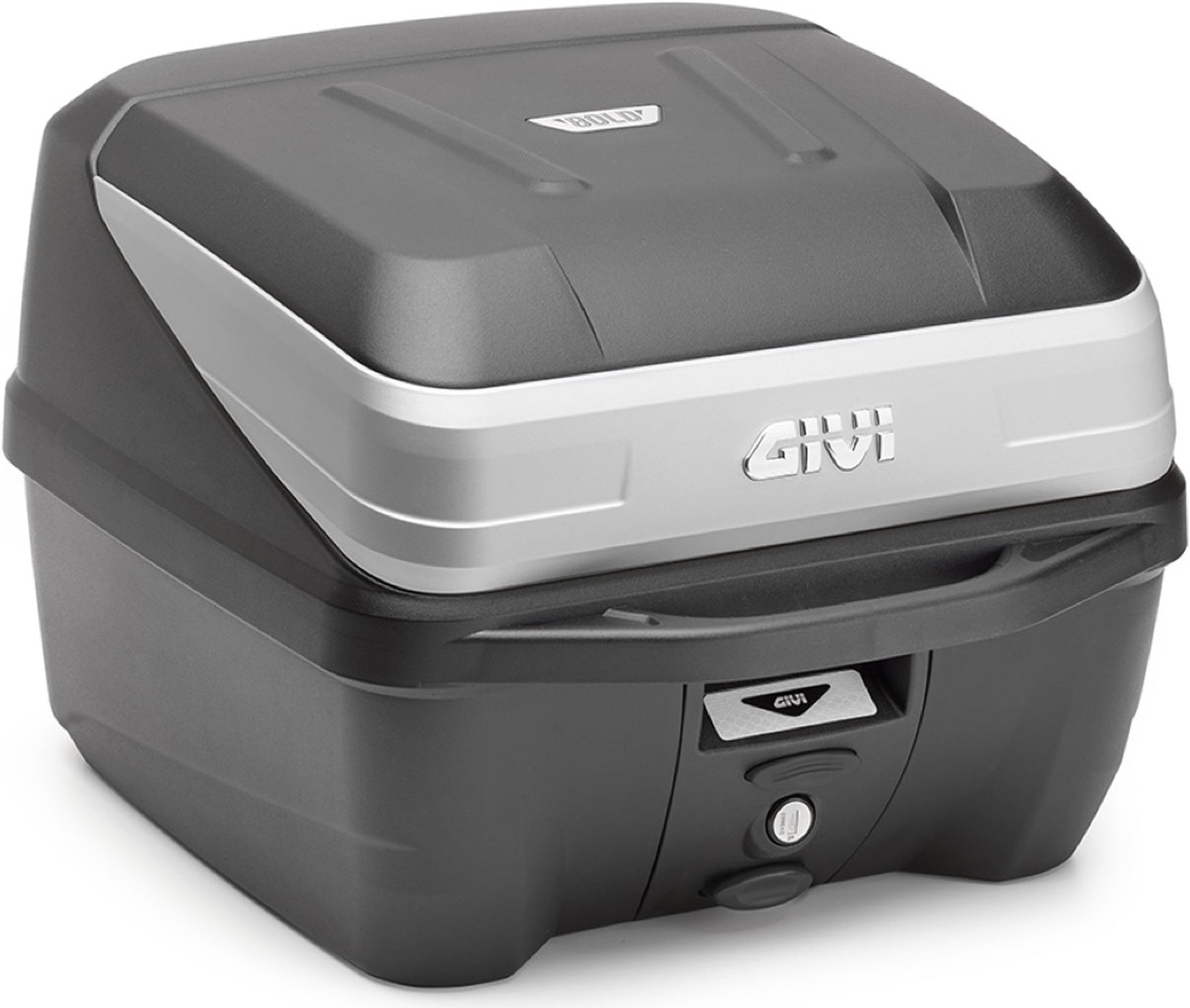 Monolock Silver Top Case - 32 Lt Technopolymer - Givi Compatible With Askoll Ngs3 (2020-2024)