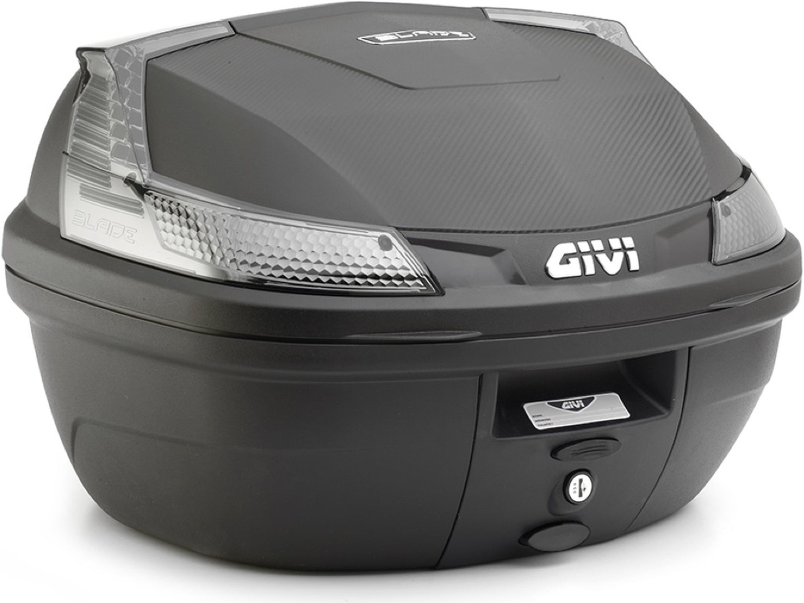 Monolock Blade Black Tech Top Case - 37 Lt Blade Technopolymer - Givi Compatible With Sunra Robo S (2021-2024)