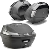 Blade Black Tech Top Case + Side Cases - 107 Lt Blade Technopolymer - Givi Compatible With Moto Guzzi V 100 Mandello 1000 (2022-2024)