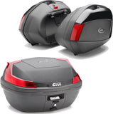 Top Case + Valises Laterales Blade Noir 117 Lt Blade Technopolymères - Givi Compatible Avec Honda Nc 750 X (2016-2020)