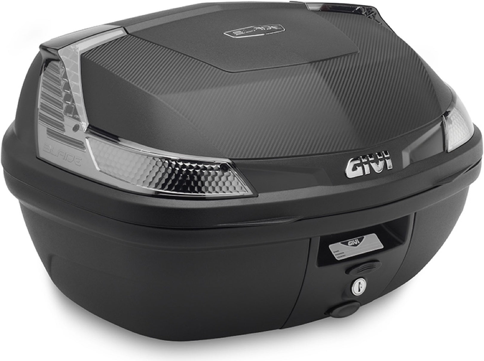 Monolock Blade Black Tech Top Case - 47 Lt Blade Technopolymer - Givi Compatible With Askoll Ngs3 (2020-2024)