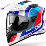 Casque Dual Pour Moto Airoh Bandit - Bah55 Thermoplastic Hrt Blanc Gloss Horn Taille Xxl