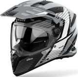 Casque Dual Pour Moto Airoh Bandit - Bas16 Thermoplastic Hrt Gris Gloss Spicy Taille Xxl