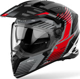 Casque Dual Pour Moto Airoh Bandit - Bas55 Thermoplastic Hrt Rouge Gloss Spicy Taille Xl