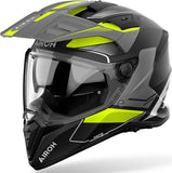 Casque Dual Pour Moto Airoh Bandit - Bat31 Thermoplastic Hrt Jaune Mat Tune Taille L