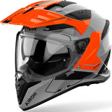 Casque Dual Pour Moto Airoh Bandit - Bat32 Thermoplastic Hrt Orange Gloss Tune Taille Xxl