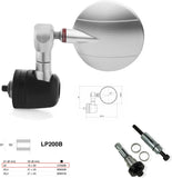 Rétroviseur End Mount Droite Rizoma Spy-R Ø57 Noir Taille D1 22 - D2 13>20