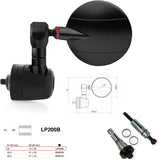 Rétroviseur End Mount Gauche Universal Ø22(13>20) Spy-R Ø57 - Rizoma Compatible Avec Ducati