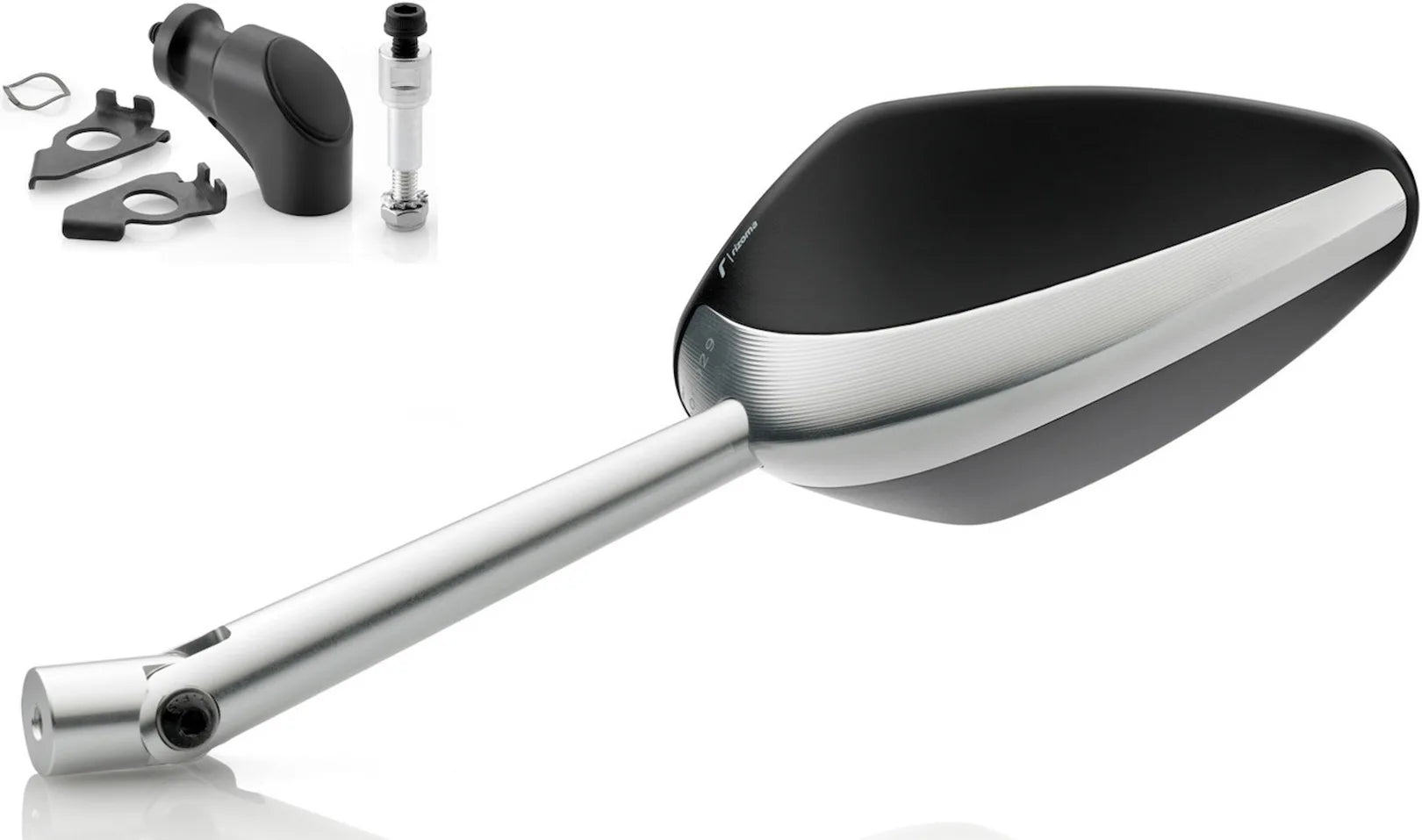 Rétroviseur Side Mount Gauche Veloce Naked - Rizoma Compatible Avec Yamaha T-Max 530 (2012-2019)