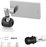 Mirror End Mount Left Universal Ø24,5(21>23) Quantum End - Rizoma Compatible With Mv Agusta