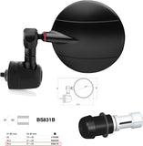 Rétroviseur End Mount Gauche Universal Ø24,5(21>23) Spy-R Ø80 - Rizoma Compatible Avec Kawasaki