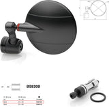 Rétroviseur End Mount Gauche Universal Ø24,5(21>23) Spy-R Ø94.5 - Rizoma Compatible Avec Ktm