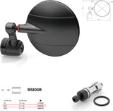 Mirror End Mount Left Universal Ø24,5(21>23) Spy-R Ø94.5 - Rizoma Compatible With Moto Guzzi