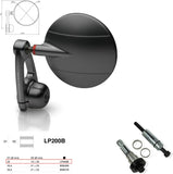Rétroviseur End Mount Gauche Universal Ø22(13>20) Spy-Arm Ø94.5 - Rizoma Compatible Avec Honda