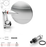 Mirror End Mount Left Universal Ø24,5(21>23) Spy-Arm Ø80 - Rizoma Compatible With Yamaha