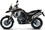 Système D'Échappement Homologué Au Niveau Sonore Oval Poppy - Termignoni Compatible Avec Bmw F 800 Gs (2009-2015)