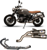 Système D'Échappement Complet Sans Catalyseur Et Homologué Au Niveau Sonore Conical Acier Inox Aluminium Cap - Termignoni Compatible Avec Bmw Ninety (2016-2020)