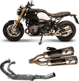 Système D'Échappement Complet Sans Catalyseur Et Homologué Au Niveau Sonore Conical Acier Inox Aluminium Cap - Termignoni Compatible Avec Bmw Ninety (2016-2020)