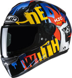 Casque Intégral Pour Moto Hjc C10 Advanced Polycarbonate Composite Mc23 Fop Taille 08 M