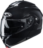 Casque Modulable Pour Moto Hjc C91N Advanced Polycarbonate Composite Noir Métallisé Taille 11 Xxl