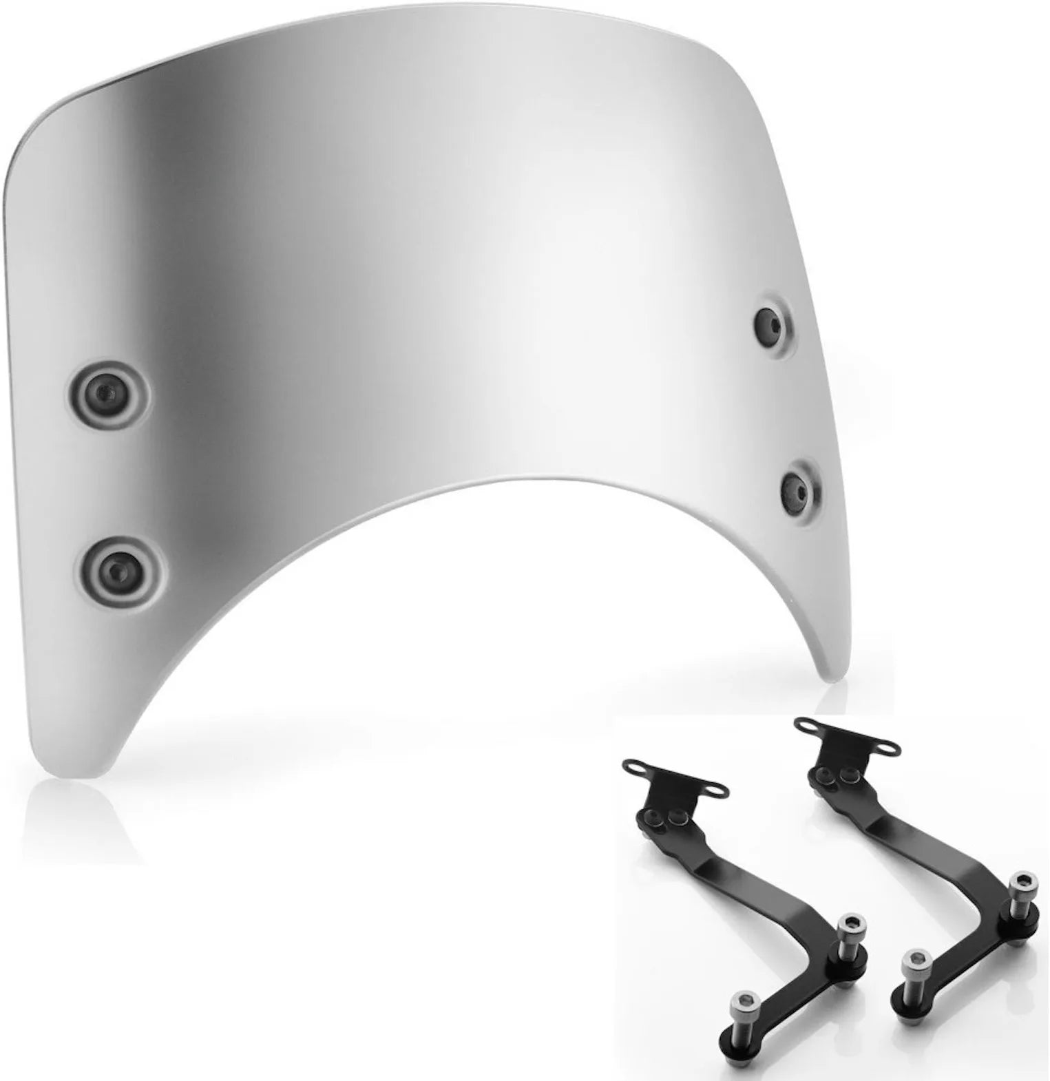 Aluminium Saute-Vent Court - Rizoma Compatible Avec Triumph Thruxton 1200 R (2016-2020)