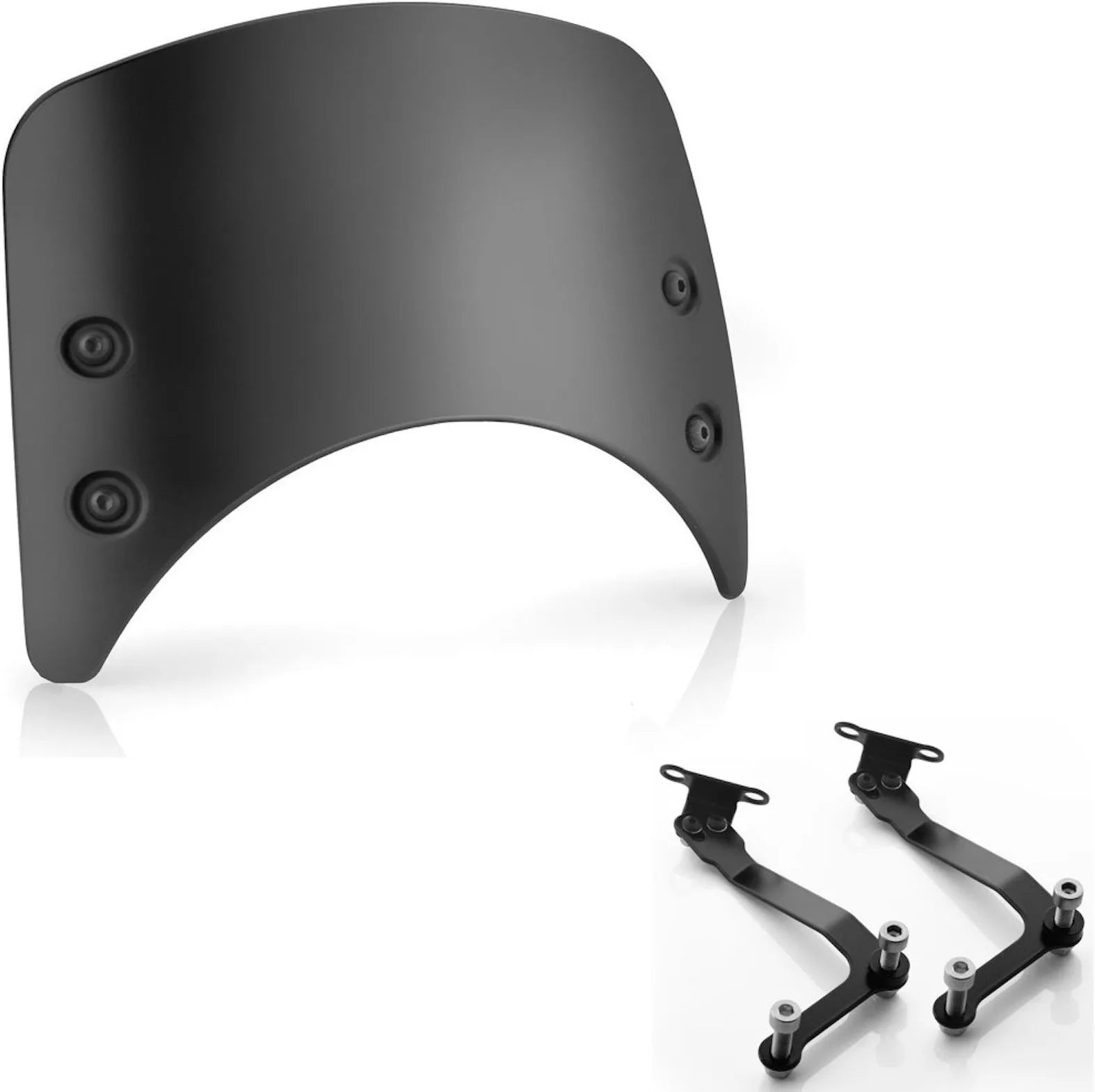 Aluminium Saute-Vent Court - Rizoma Compatible Avec Triumph Thruxton 1200 R (2016-2020)