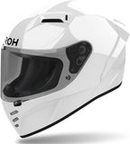 Casque Intégral Pour Moto Airoh Connor - Cn14 Thermoplastic Hrt Blanc Gloss Color Taille Xs