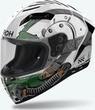 Casque Intégral Pour Moto Airoh Connor - Cnal17 Thermoplastic Hrt Gloss Alligator Taille Xxl