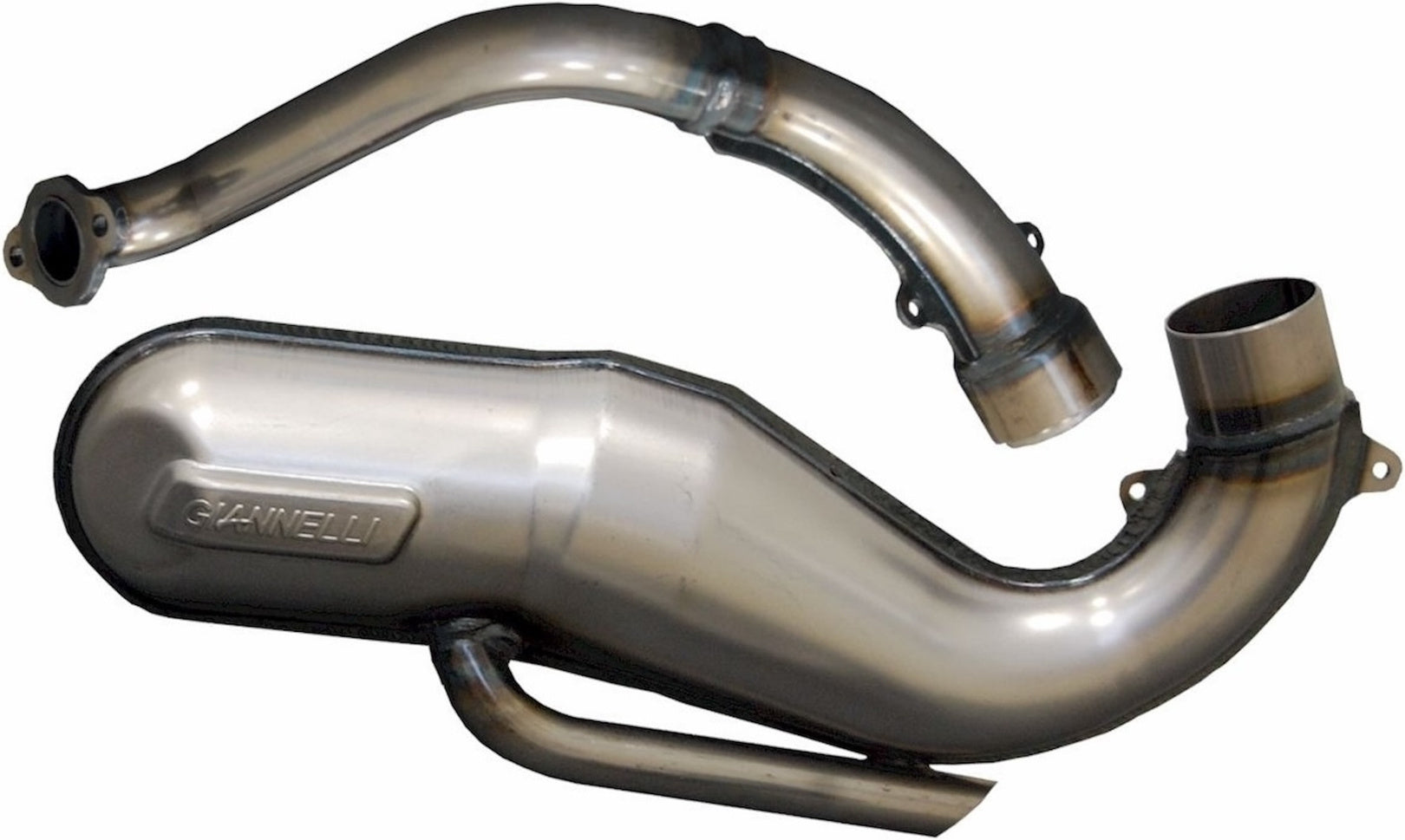 Complete Exhaust System Without Catalytic Converter And Without Sound Certification - Giannelli Compatible With Piaggio Vespa Special 50