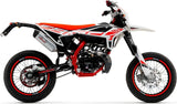 Système D'Échappement Complet Sans Catalyseur Et Homologué Au Niveau Sonore Sonic Aluminium Embout Carby - Giannelli Compatible Avec Beta Rr 50 Enduro (2021-2023)