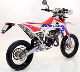 Système D'Échappement Complet Sans Catalyseur Et Homologué Au Niveau Sonore Enduro 2T Carbon - Giannelli Compatible Avec Fantic Motor 50 Er Mr Competition (2017)