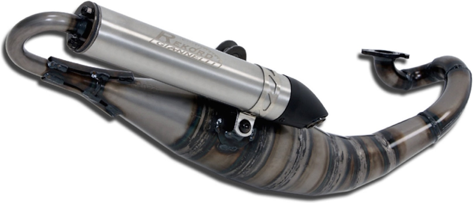 Complete Non-Catalytic Exhaust System With Sound Certification Rekord - Giannelli Compatible With Aprilia Rally Liquid (1995-1999)