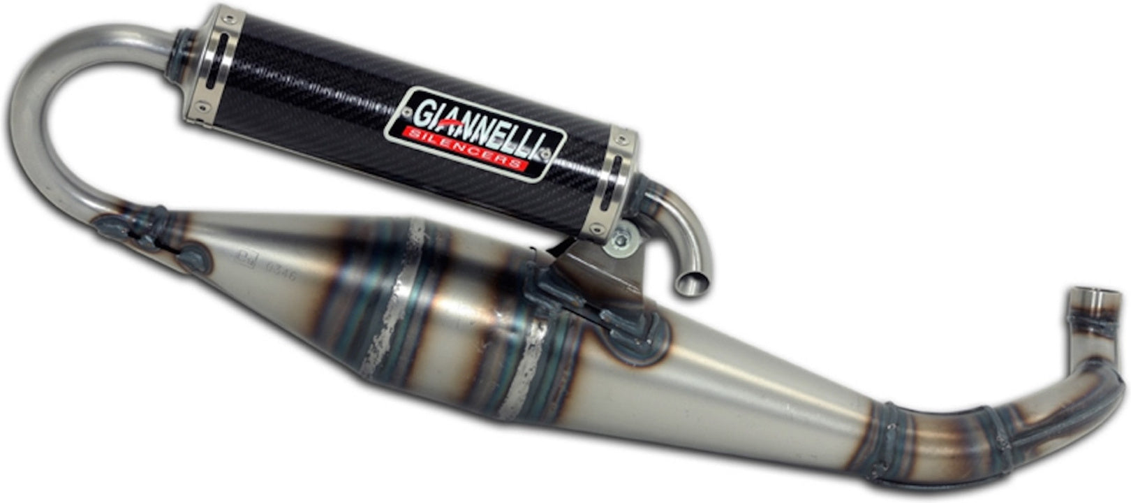 Complete Non-Catalytic Exhaust System With Sound Certification Shot V4 - Giannelli Compatible With Mbk Booster Special (1995-2006)