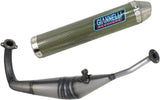 Système D'Échappement Complet Sans Catalyseur Et Homologué Au Niveau Sonore Street 2T Made In Kevlar - Giannelli Compatible Avec Aprilia Rs 125 (1994-2014)
