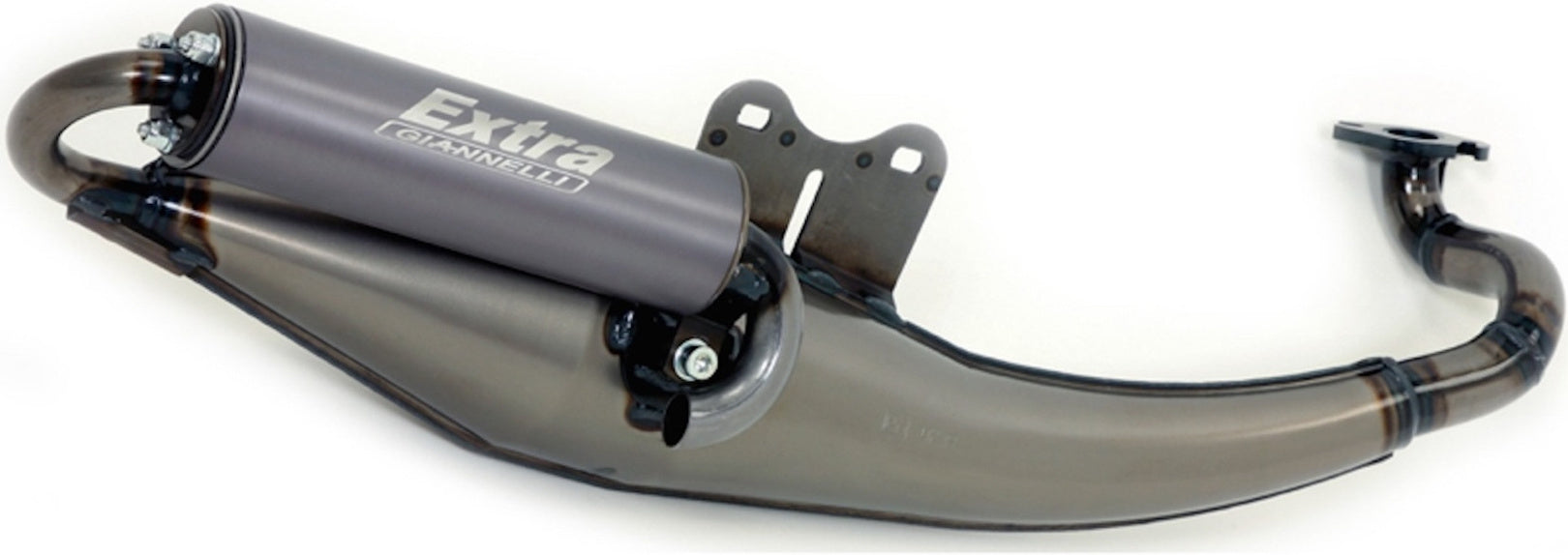 Complete Exhaust System Without Catalytic Converter And Without Sound Certification Extra V2 - Giannelli Compatible With Piaggio Nrg 50 (1995-2001)