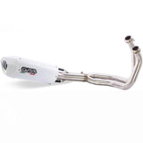 Système D'Échappement Complet Avec Catalyseur Et Homologation Acoustique Albus Evo4 Aluminium Blanc - Gpr Compatible Avec Ktm 1290 Super Adventure R - S (2021-2024)