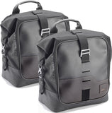 Corium Black Side Bags - 32 Lt Corium Nylon - Givi Compatible With Kawasaki Z 650 (2017-2019)