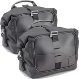 Corium Black Side Bags - 26 Lt Corium Nylon - Givi Compatible With Honda Cbf 600 S - N (2004-2012)